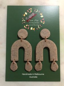 Pink Granite Arch Dangles