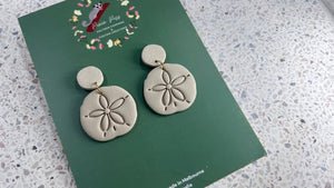 Sand Dollar Stud Dangles