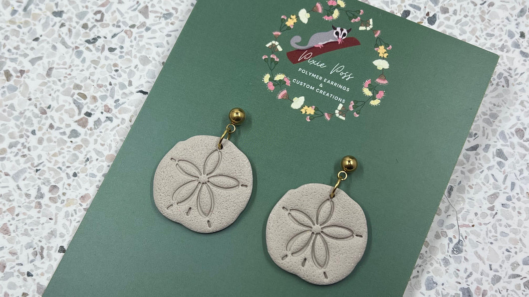 Sand Dollar Ball Stud Dangles